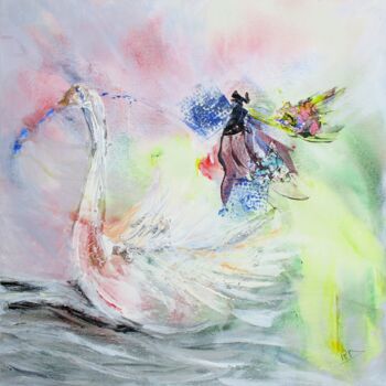 Malerei mit dem Titel "Métamorphose" von Navema, Original-Kunstwerk, Acryl Auf Keilrahmen aus Holz montiert