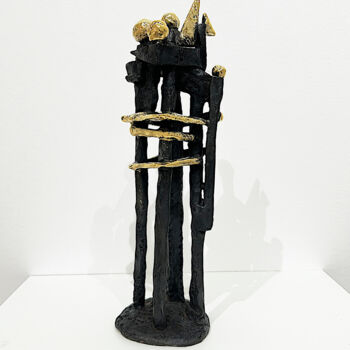 Sculpture intitulée "Chess Figure" par Jaromir Gargulak, Œuvre d'art originale, Bronze