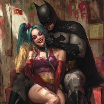 Batman with his Quinn