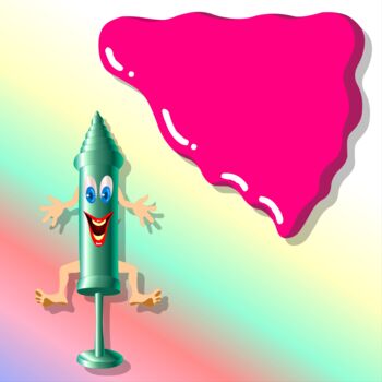 Digital Arts με τίτλο "A cartoonish charac…" από Shamim Shaikh, Αυθεντικά έργα τέχνης, 2D ψηφιακή εργασία