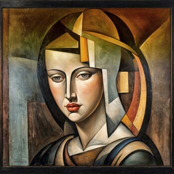 Arts numériques intitulée "ANNEDE ((59CM X 55C…" par Nictsi Khamira, Œuvre d'art originale, Peinture numérique