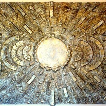 Painting titled "Panno-*Chaos*" by Eduard Kattai, Original Artwork, Wood