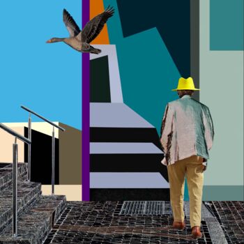 Schilderij getiteld "Steps to Digital" door Piet Prins, Origineel Kunstwerk, Digitale fotografie