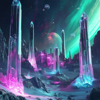 Digital Arts titled "Futuristic surreal…" by Nicola Schmid, Original Artwork, AI generated image