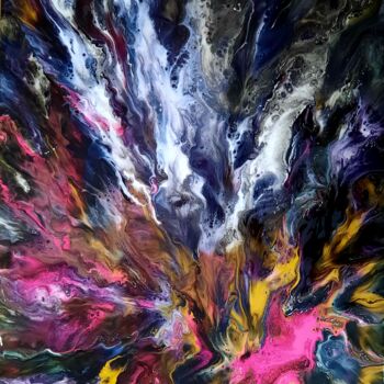 Peinture intitulée "Acrylique 35/2024" par Marie-Christine Maudet, Œuvre d'art originale, Acrylique Monté sur Châssis en bois