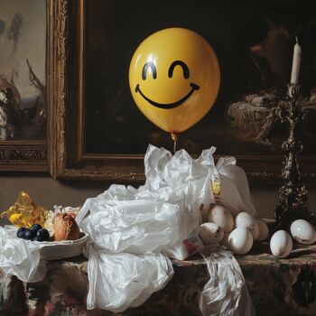 Digitale Kunst mit dem Titel "Still life" von Louis Durand, Original-Kunstwerk, Fotomontage