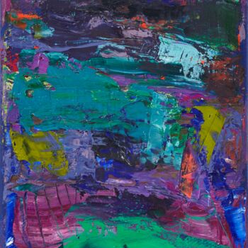 Painting titled "Colourscape 64" by Simon Findlay, Original Artwork, Oil