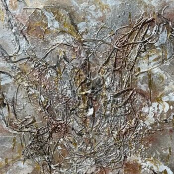 Peinture intitulée "Metallic Involutions" par Elisa Cook Benbassat Bassat, Œuvre d'art originale, Acrylique
