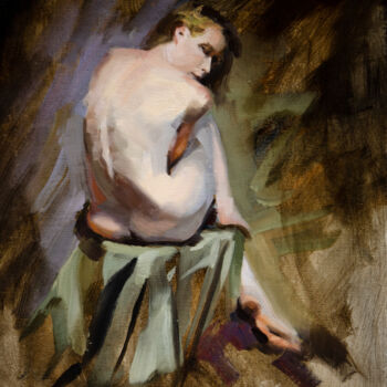 Figure seated