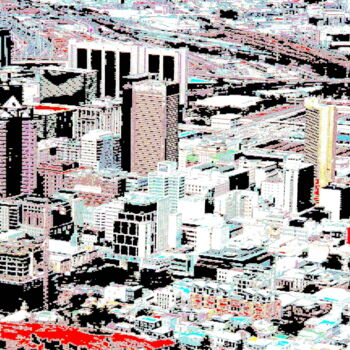 Photographie intitulée "Le Cap Pop-Art 2" par Sylvie Chapuis, Œuvre d'art originale, Photographie manipulée