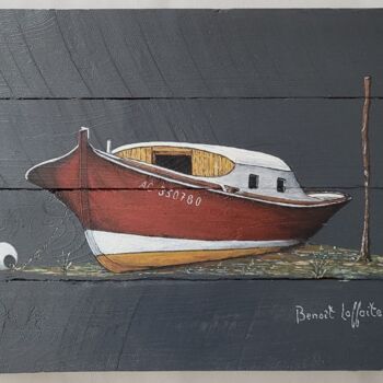 Painting titled "Night" by Benoît Laffaiteur, Original Artwork, Acrylic