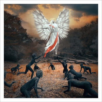 Photography titled "Délivre-nous du mal…" by Bettina Dupont, Original Artwork, Manipulated Photography