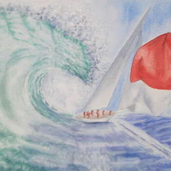 Peinture intitulée "AQUARELLE originale…" par Isabelle Redonnet, Œuvre d'art originale, Aquarelle