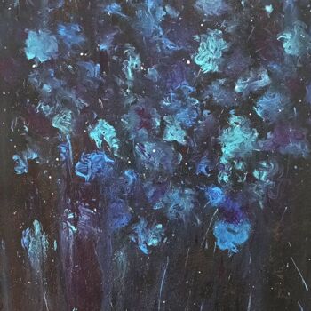 Ζωγραφική με τίτλο "SPIRITUAL FLOWERS" από Rowl, Αυθεντικά έργα τέχνης, Ακρυλικό