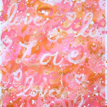 Peinture intitulée "Love love 21" par Isabelle Pelletane, Œuvre d'art originale, Acrylique