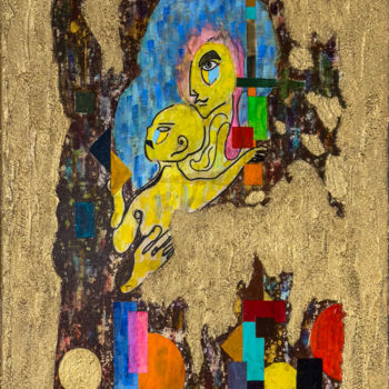 Peinture intitulée "„Fragmente Einer Ew…" par Oleg Viktorovic Pitkovskiy, Œuvre d'art originale, Acrylique Monté sur Châssis…