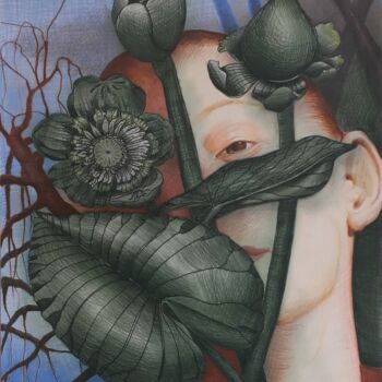 Painting titled "Changed priorities" by Stephan B. Reisig, Original Artwork, Pencil Mounted on Other rigid panel