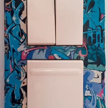 "inter double vertic…" başlıklı Kolaj Frédéric Agostini tarafından, Orijinal sanat, Kolaj artwork_cat. üzerine monte edilmiş