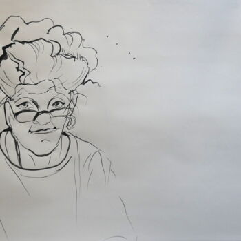 Dessin intitulée "Je ressemble à une…" par Edith Bos Boyer (EDITH DONC), Œuvre d'art originale, Encre