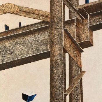 Schilderij getiteld "Zonder titel" door Raymond Bakker, Origineel Kunstwerk, Olie