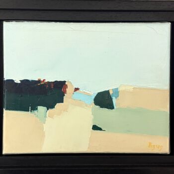 Peinture intitulée "Entre deux" par Sandrine Hirson, Œuvre d'art originale, Huile Monté sur Châssis en bois