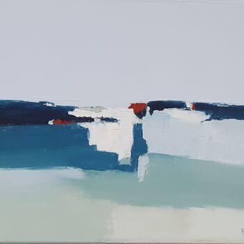 Peinture intitulée "Solitude" par Sandrine Hirson, Œuvre d'art originale, Huile Monté sur Châssis en bois