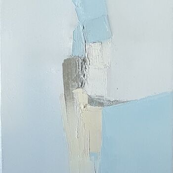 Malerei mit dem Titel "Voyage II" von Sandrine Hirson, Original-Kunstwerk, Öl Auf Keilrahmen aus Holz montiert