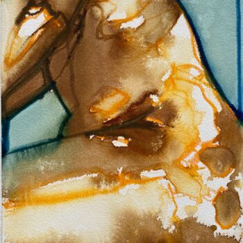 Painting titled "Thorax de Dédé" by Pierre Charpentier, Original Artwork, Ink