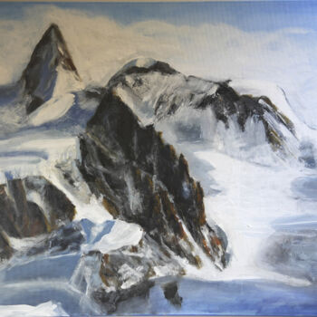 Painting titled "Cervin Matterhorn" by Ana Del Castillo Ibarrola, Original Artwork, Acrylic