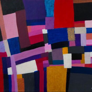 Peinture intitulée "L3/2" par Henry Bartonnier, Œuvre d'art originale, Acrylique Monté sur Panneau de bois