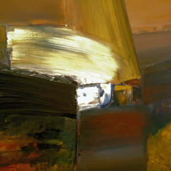 Painting titled "How Time Just Slips…" by Stefan Fiedorowicz, Original Artwork, Oil Mounted on Wood Stretcher frame