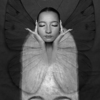 Fotografie getiteld "Cocoon" door Hervé Gergaud, Origineel Kunstwerk, Gemanipuleerde fotografie