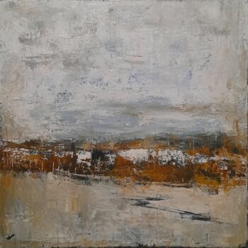 Schilderij getiteld ""Abstract, white an…" door Alessio Mariotto, Origineel Kunstwerk, Acryl Gemonteerd op Frame voor houten…