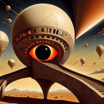 Digital Arts titled "Singularity in Sight" by Danyel Carinzia, Original Artwork, Digital Painting