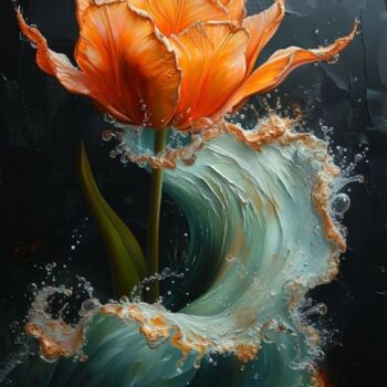 Painting titled "Текстурная картина…" by Anna S., Original Artwork, Oil