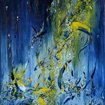 Painting titled "Abstract Octobre hu…" by Yann Pelcat, Original Artwork, Oil