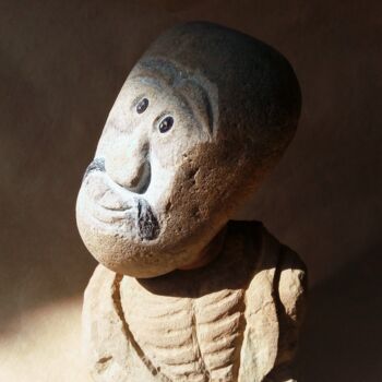 Sculpture titled "掘了坑！" by Fengzhonyu, Original Artwork, Stone
