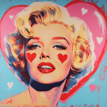 绘画 标题为“Marilyn with Love” 由Yass, 原创艺术品, 油