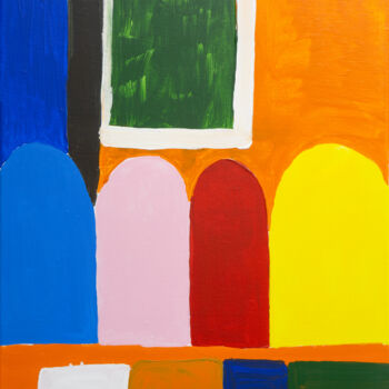 제목이 "Untitled No. 824"인 미술작품 Alessio Lucarini로, 원작, 아크릴 나무 들것 프레임에 장착됨