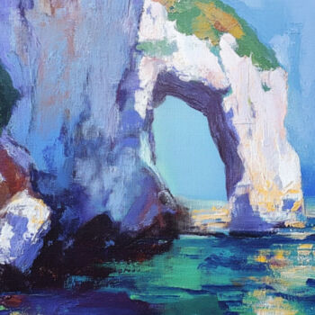 Arte digital titulada "Cliffs Of Dover" por Elena Avanesova, Obra de arte original, Pintura Digital