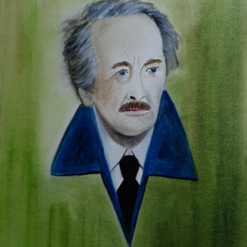 Peinture intitulée "Jean Rochefort" par Isa-Isarielle, Œuvre d'art originale, Huile