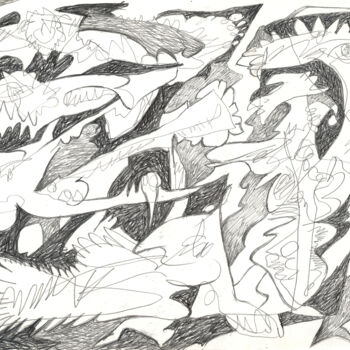 Drawing titled "Dibrujo 2013 05" by Rémy Verneuil, Original Artwork, Acrylic