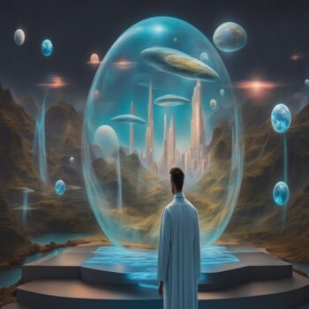Digital Arts titled "contemporary futuri…" by Eduardo Vidal, Original Artwork, AI generated image