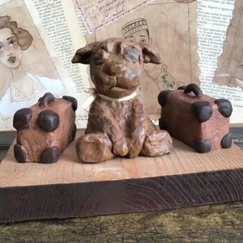 Sculpture titled "Elon - 1407" by Noëlle Lassailly, Original Artwork, Acrylic