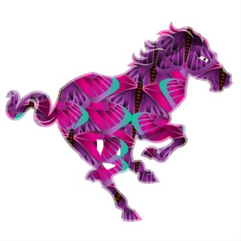数字艺术 标题为“A vividly colorful…” 由Shamim Shaikh, 原创艺术品, 2D数字工作