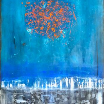 Painting titled "139d" by Farid Bellal, Original Artwork, Acrylic Mounted on Wood Stretcher frame