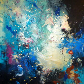 Peinture intitulée "Corals" par Floria Rey, Œuvre d'art originale, Acrylique