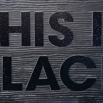 Pintura titulada "THIS IS BLACK" por Pabbou, Obra de arte original, Acrílico Montado en Bastidor de camilla de madera