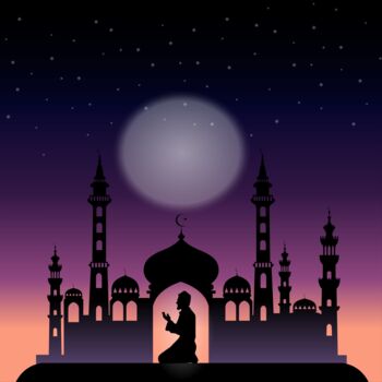 Digital Arts με τίτλο "A silhouette of a m…" από Shamim Shaikh, Αυθεντικά έργα τέχνης, 2D ψηφιακή εργασία