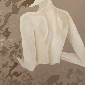 Schilderij getiteld "Textures de l'Être" door Ilana Igueblalene, Origineel Kunstwerk, Acryl